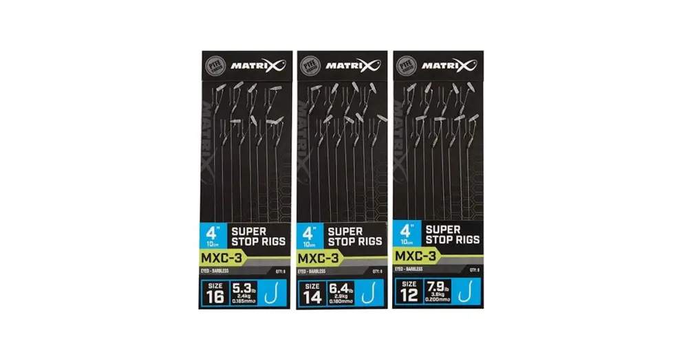 Matrix Návazec MXC-3 4” Super Stop Rigs - Velikost Háčku 14 Nosnost 2,9 kg Nejlepší Cena