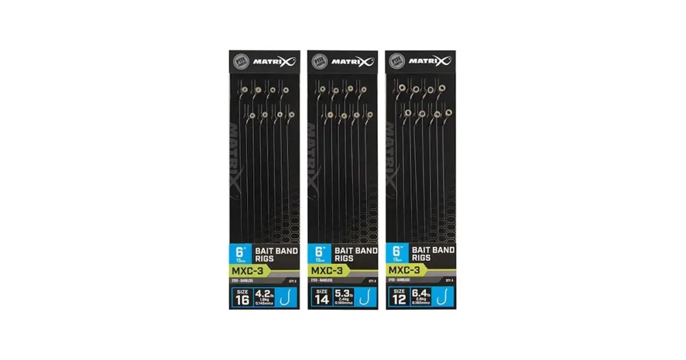 Matrix Návazec MXC-3 6” Bait Band Rigs - Velikost Háčku 14 Nosnost 2,4 kg Výprodej