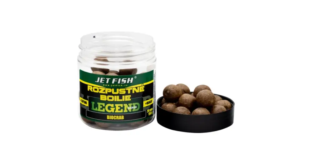Cenový Hit Jet Fish Rozpustné Boilie Legend Range Biocrab 250 ml