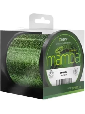 Značkový Delphin Vlasec Mamba Carp Kamufláž - Průměr 0,32 mm / Nornost 16,3 lbs / Návin 300 m