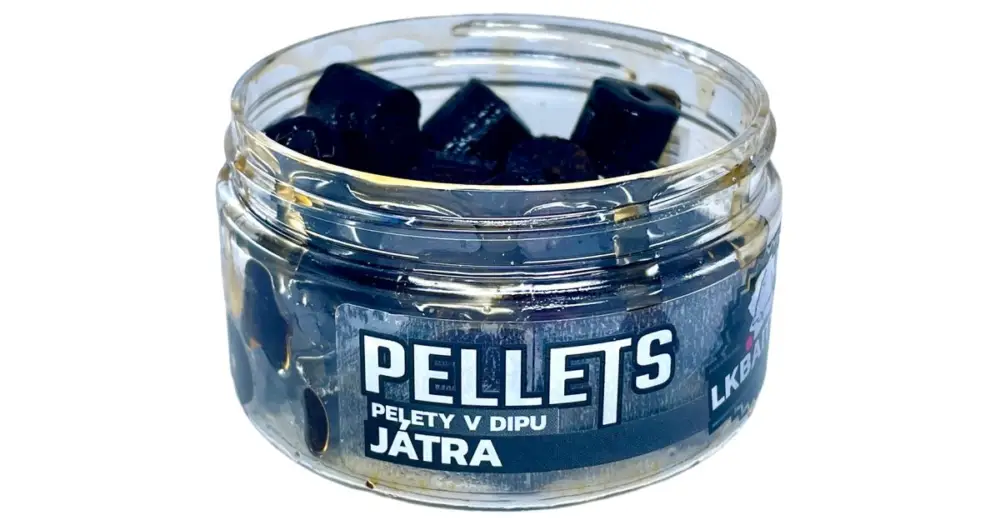 LK Baits Pelety V Dipu 17 mm 60 g - Játra Oblíbený