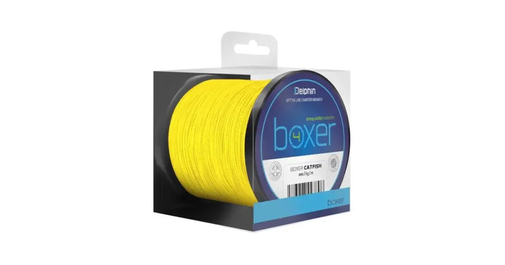 Výhodná Nabídka Delphin Sumcová Šňůra Boxer 4 Fluo Žlutá - Návin 150 m Průměr 0,60 mm Nosnost 52,6 kg