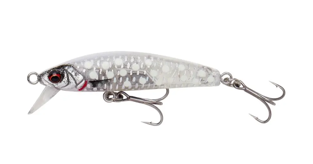 Savage Gear Wobler Gravity Minnow Fast Sinking Crystal White Glow 5 cm 8 g Značkový