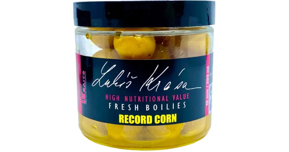 LK Baits Boilie Fresh Lukáš Krása Record Corn -150 ml 14 mm Dokud Zásoby Vydrží