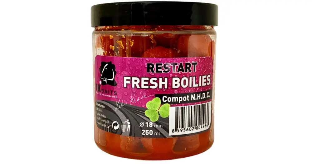 LK Baits Boilie Fresh Restart Compot NHDC Autentický