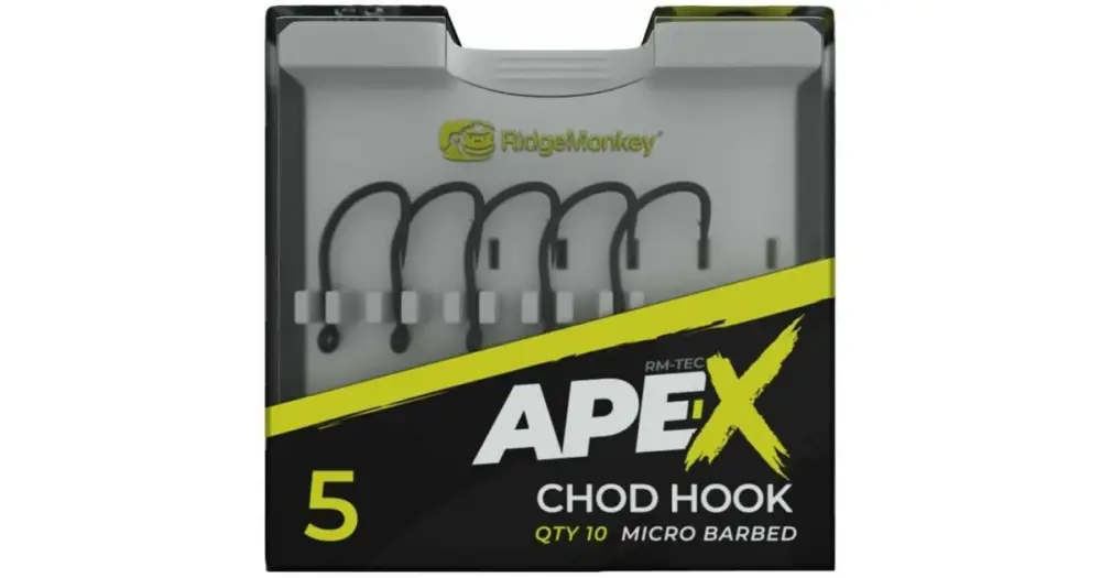 Novinka RidgeMonkey Háček Ape-X Chod Barbed 10 ks