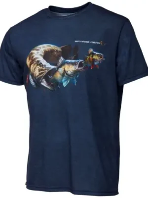 Akční Cena Savage Gear Tričko Cannibal Tee Blue - M