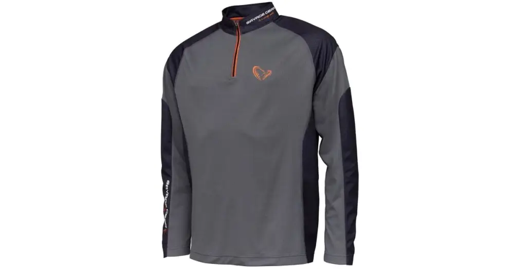 Savage Gear Tričko Tournament Shirt 1/2 Zip Sedona Grey - S Odeslání Ihned