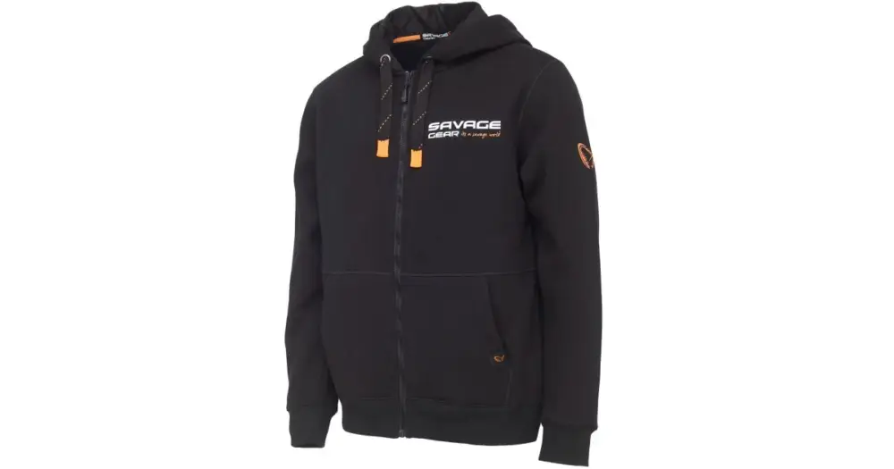 Oblíbený Savage Gear Mikina Urban Zip Hoodie Black INK - M