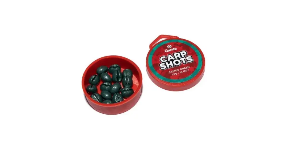 Zlevněný Garda Bročky Carp Shots Camou Green - 15 ks 1,6 g