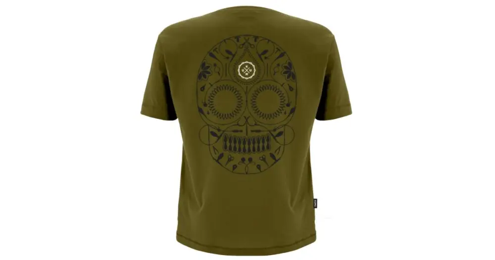 Nejprodávanější KUMU Tričko DEATH RIG Khaki - Velikost S