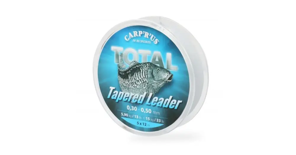 Kup Teď Carp ´R´ Us Ujímaný Šokový Vlasec Total Tapered Line - Průměr 0,25-0,50 mm