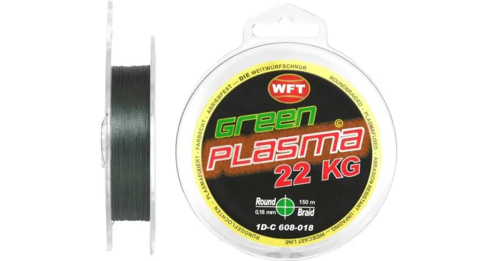 Sezónní Sleva WFT Šňůra KG Plasma Round Green 150 m - 0,12 mm 14 kg