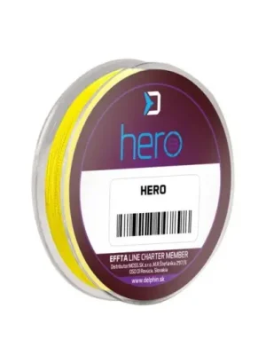 Zlevněný Delphin Návazcová Šňůra Hero 8 Fluo Žlutá 10 m - 0,50 mm 26,40 kg