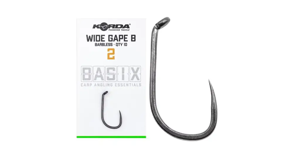 Poslední Šance Korda Háčky Basix Wide Gape Barbless 10 ks