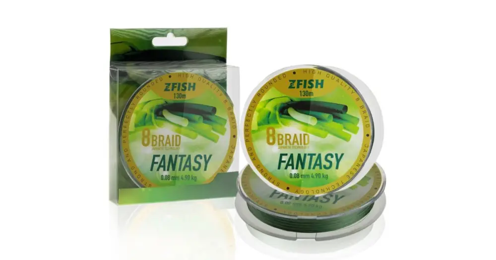 Sleva Zfish Splénaná Šňůra Fantasy 8 Braid 130 m - 0,10 mm 6,5 kg