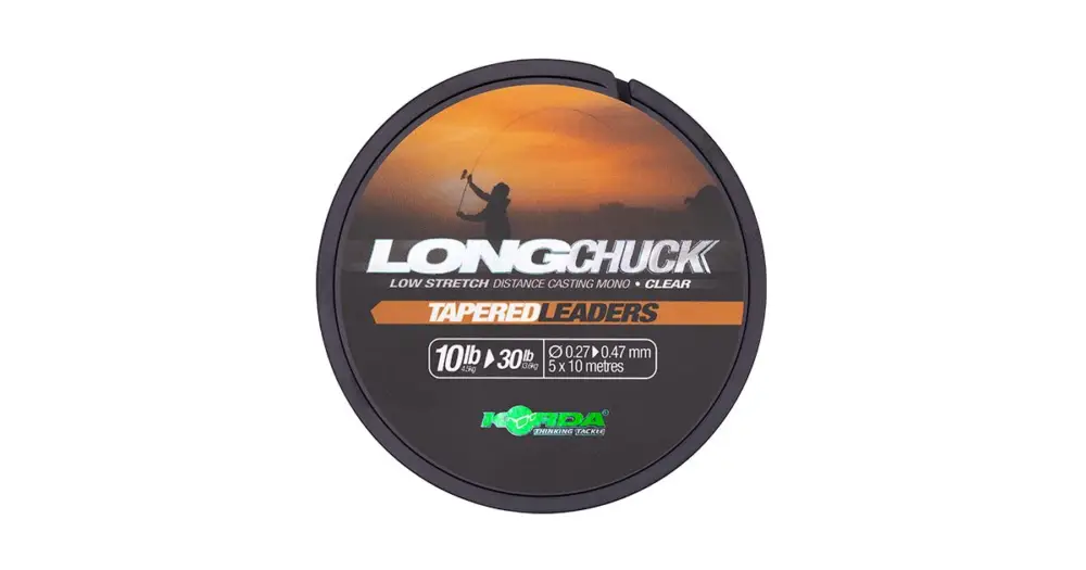 Must-Have Korda Šokový Vlasec LongChuck Tapered Leaders Clear 5x10 m - 0,27-0,47 mm 10-30 lb