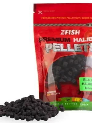 Zfish Chytací Pelety Premium Halibut Pellets Black Halibut 200 g - 8 mm Značkový