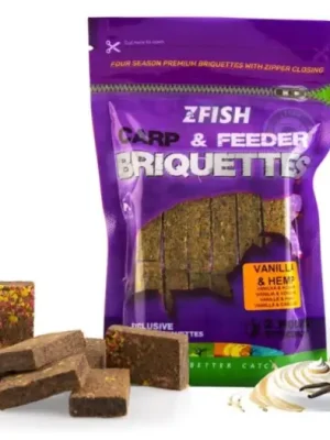 Zfish Zakrmovací Brikety Carp & Feeder Briquettes 220 g - Vanilla & Hemp Doprava Zdarma