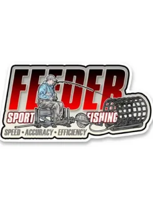 Akční Nabídka 4ANGLERSDESIGN Samolepka 75 Feeder Sport Fishing