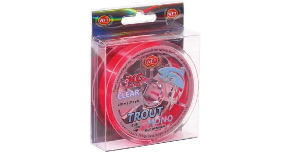 Víkendová Akce WFT Vlasec Trout Mono Clear Orange 200 m