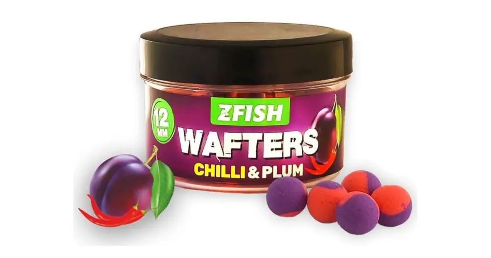 Tovární Cena Zfish Vyvážené Boilies Balanced Wafters 20 g 12 mm - Chilli-Plum