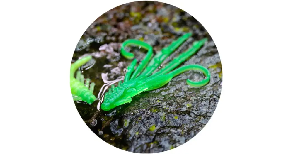 Cenově Výhodný RedBass Gumová Nástraha Nymfa Fluo/Green UV - S 53 mm
