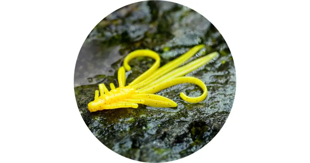 RedBass Gumová Nástraha Nymfa Yellow RG - XL 130 mm Zlevněný