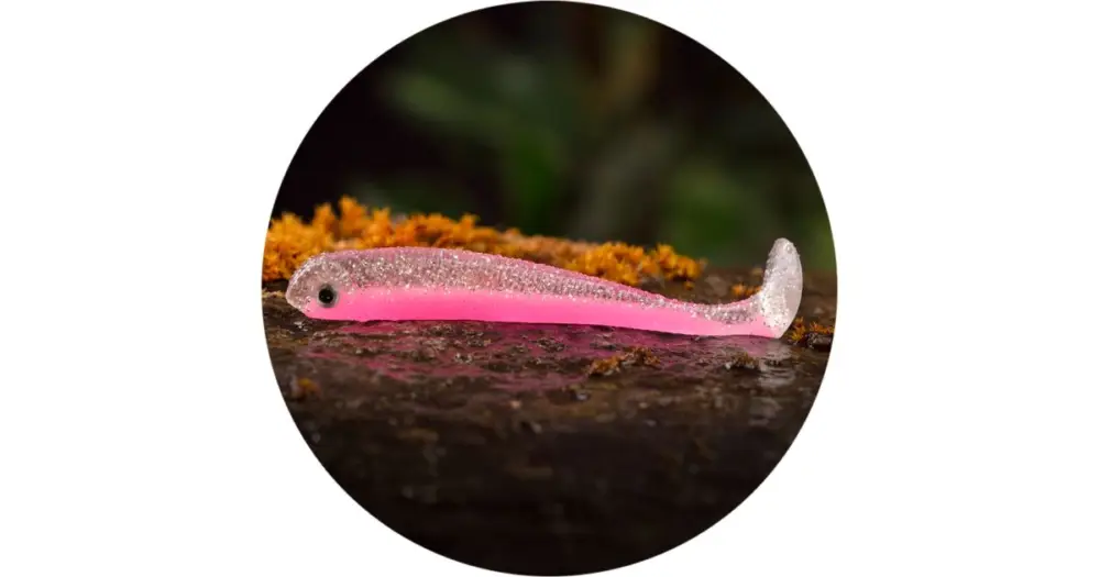 RedBass Gumová Nástraha Ripper Swimmer Slim Pink G UV - L 88 mm Cenově Výhodný