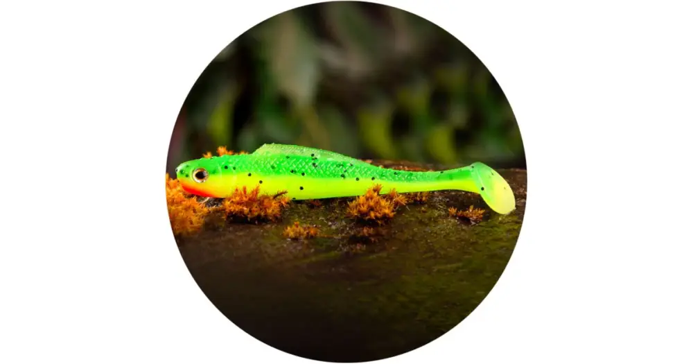 Top Prodej RedBass Gumová Nástraha Ripper Kicker Fluo Green RH UV