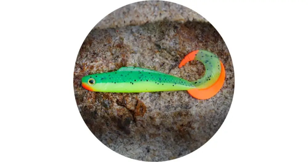 Přímo Od Výrobce RedBass Gumová Nástraha Twister Kixter Fluo/Green RHRT UV