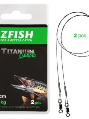 Zfish Lanko Titanium Leader 2 ks - 25 cm 15 kg Výprodej