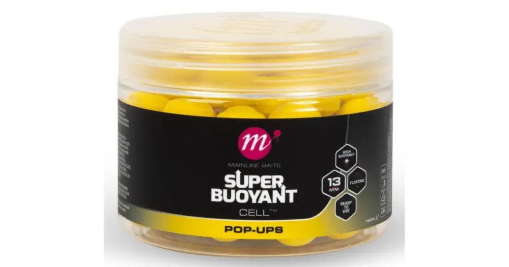 Mainline Plovoucí Boilie Super Buoyant Pop-Ups Cell 150 ml 13 mm - Yellow Víkendová Akce