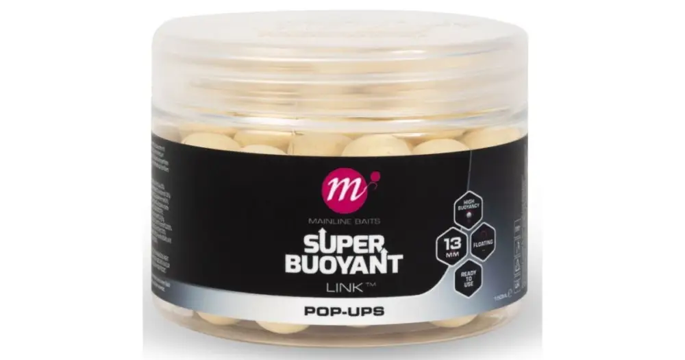 Mainline Plovoucí Boilie Super Buoyant Pop-Ups Link 150 ml 13 mm - White Nízká Cena