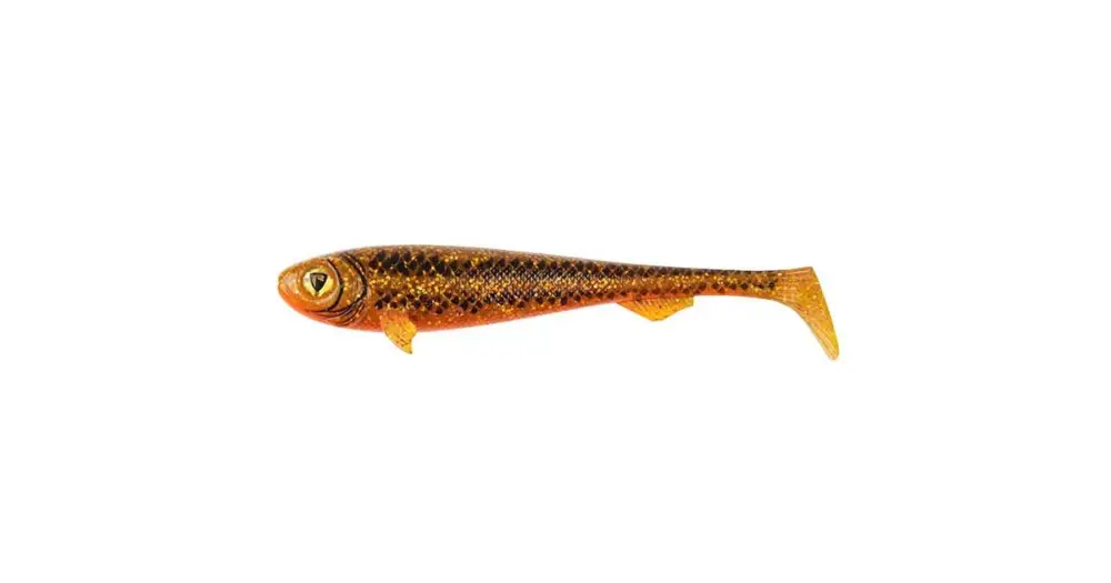 Výprodej Fox Rage Gumová Nástraha Super Slick Shad UV Goldie - 28 cm 1 ks