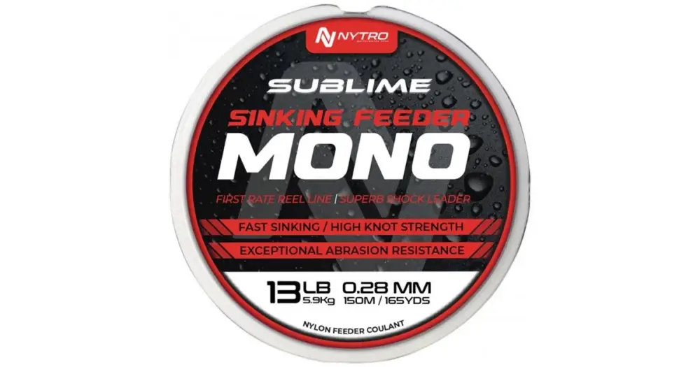 Nytro Vlasec Sublime Sinking Feeder Mono 150 m - 0,23 mm 2,7 kg Víkendová Akce