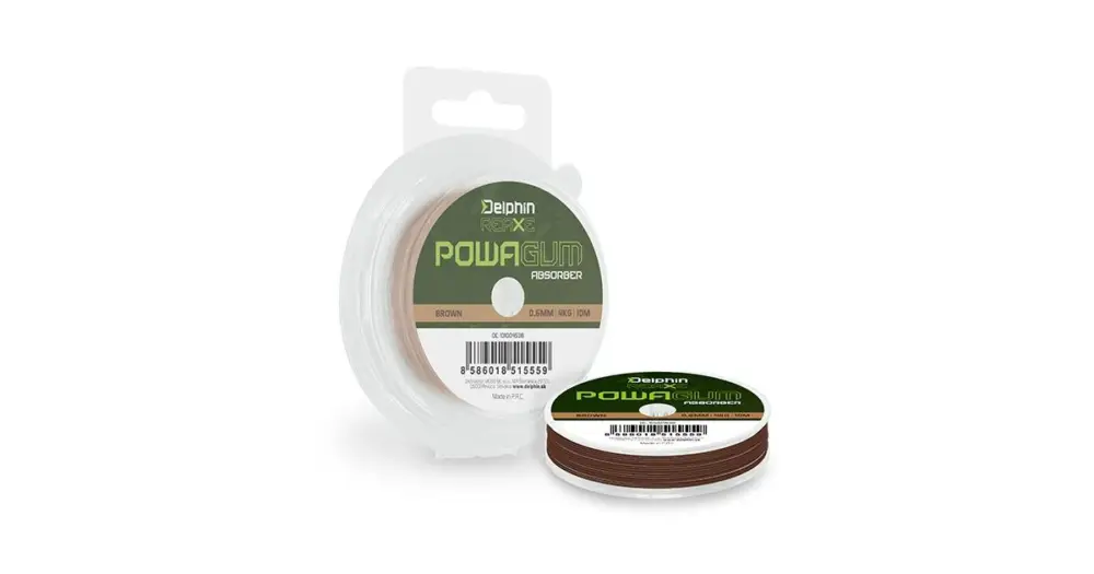 Delphin Powa GUM Absorber REAXE Hnědá 10 m - 1 mm 8 kg Must-Have