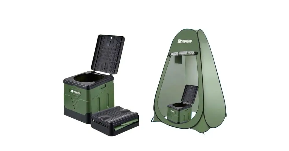 Zlevněný Holdcarp Set Přenosná Toaleta Portable Toi + Stan