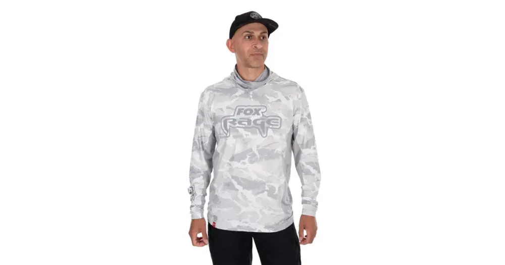 Fox Rage Triko UV Hooded Light Camo Top Ověřený