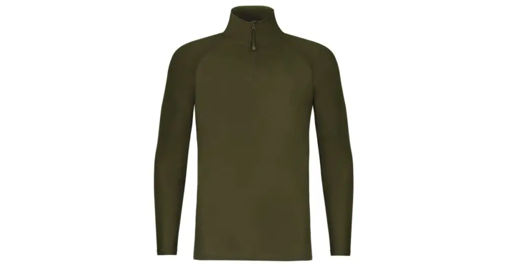 Korda Triko Kool UPF Zip Jersey Dark Olive - XXL Vysoce Kvalitní