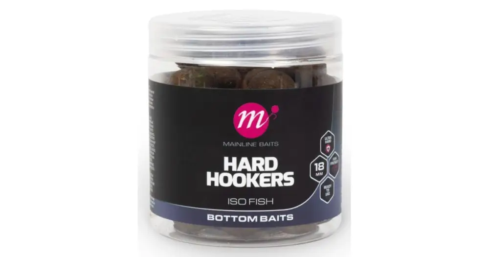 Mainline Tvrzené Boilie Hard Hookers ISO Fish 18 mm Zlevněný
