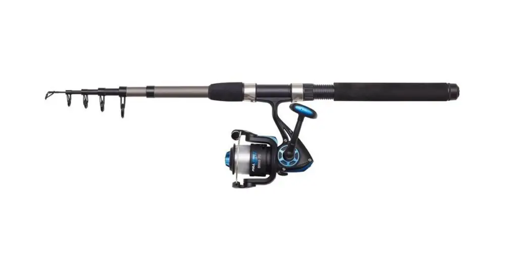 Dokud Zásoby Vydrží Dam Prut Full Tech Tele Spin Combo 2,4 m 20-40 g + Naviják 3000 + Vlasec
