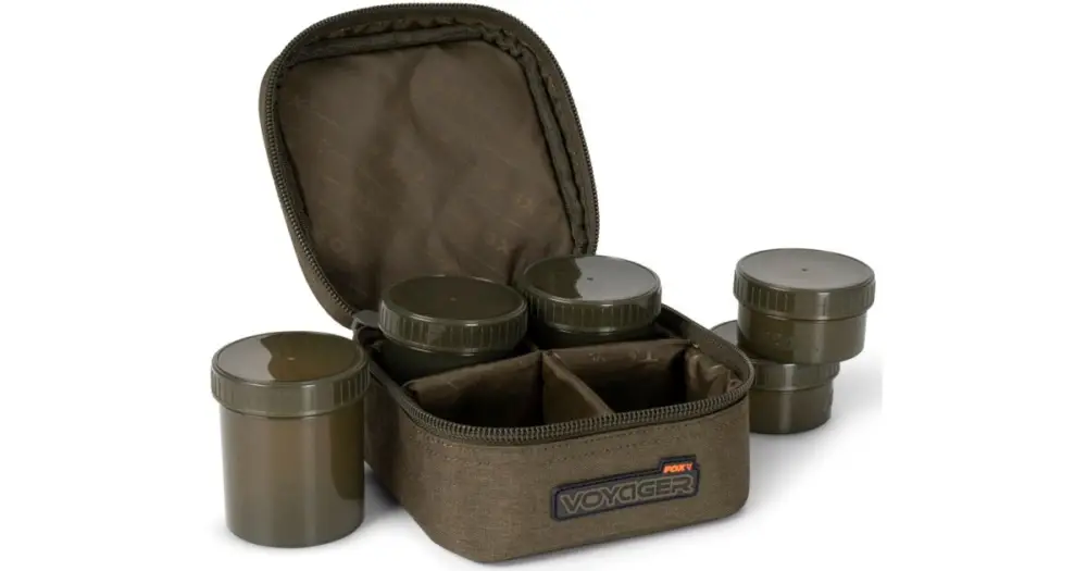 Fox Pouzdro Voyager 6 Pot Hookbait Case Víkendová Akce