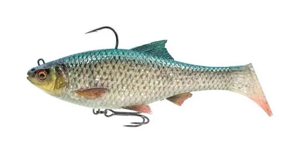 Nová Kolekce Savage Gear Gumová Nástraha 3D Roach RTF FS Green Silver - 12 cm 34 g