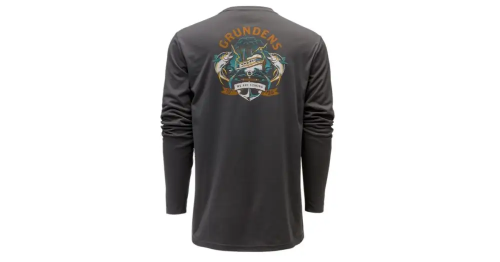 Nejprodávanější Grundéns Funkční UV Triko Tuna Tatoo LS Tech Tee Anchor - XL
