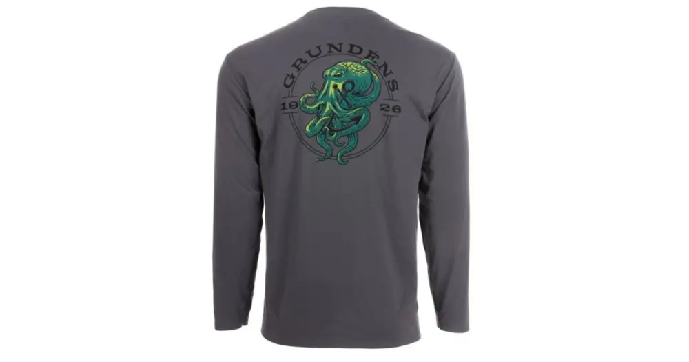 Super Cena Grundéns Funkční UV Triko Kracken LS Tech Tee Anchor