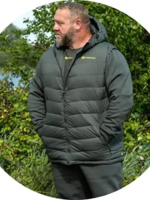 Zlevněný RidgeMonkey Bunda APEarel ThermaPro Hybrid Coat Green - L