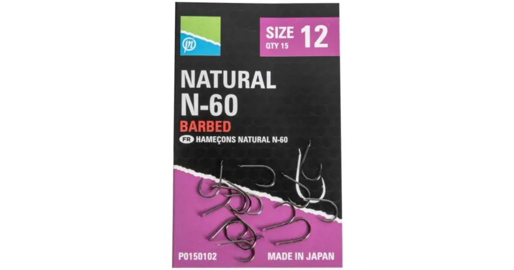 Preston Innovations Háčky Natural N-60 - 14 Doprava Zdarma