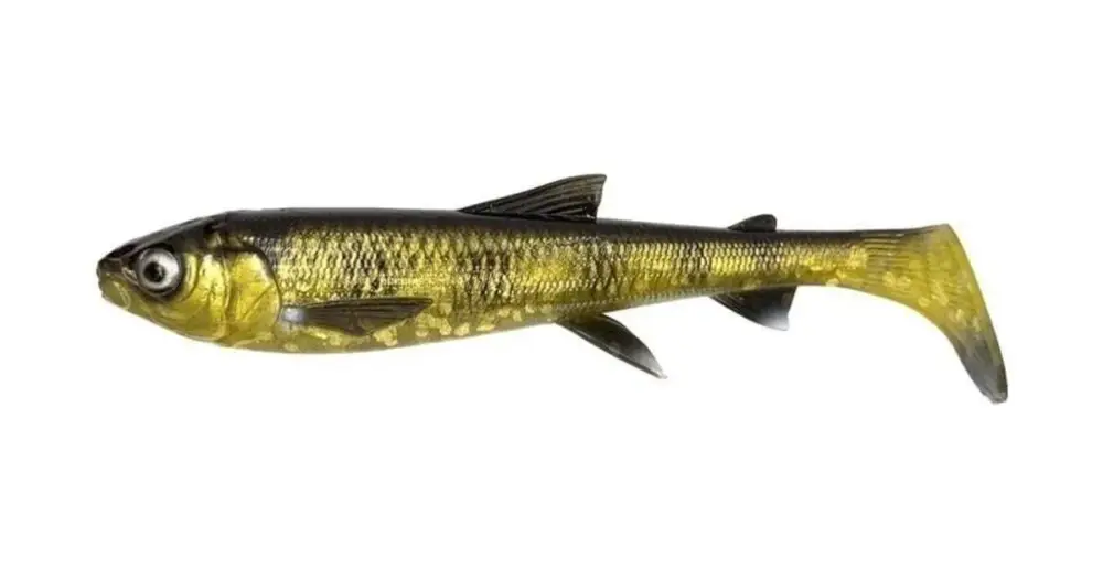 Savage Gear Gumová Nástraha 3D Whitefish Shad Black Gold - 12 cm 14 g 3 ks Sleva