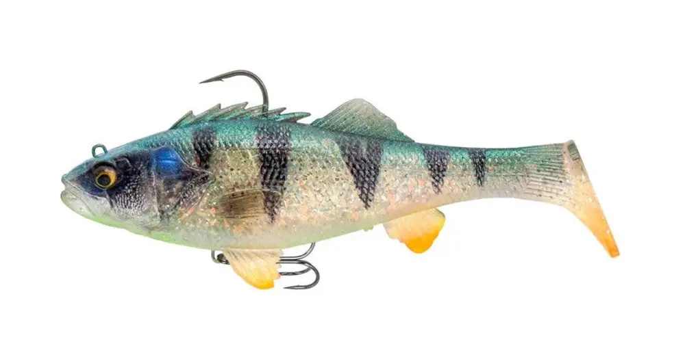 Savage Gear Gumová Nástraha 3D Perch RTF FS Ghost Silver - 12,5 cm 37 g Zlevněný